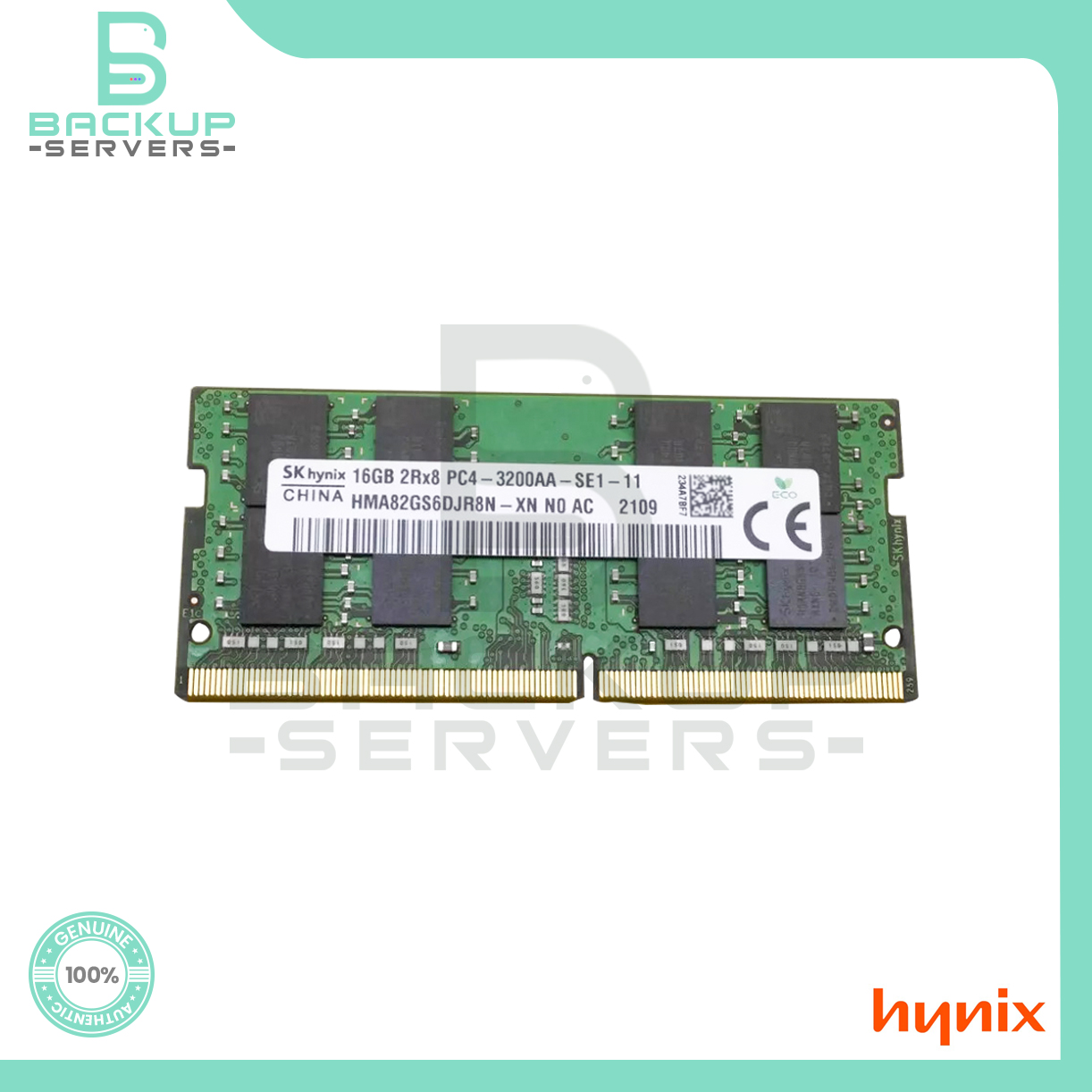 HMA82GS6DJR8N-XN Hynix 16GB 3200MHz PC4-25600 260-Pin 2Rx8