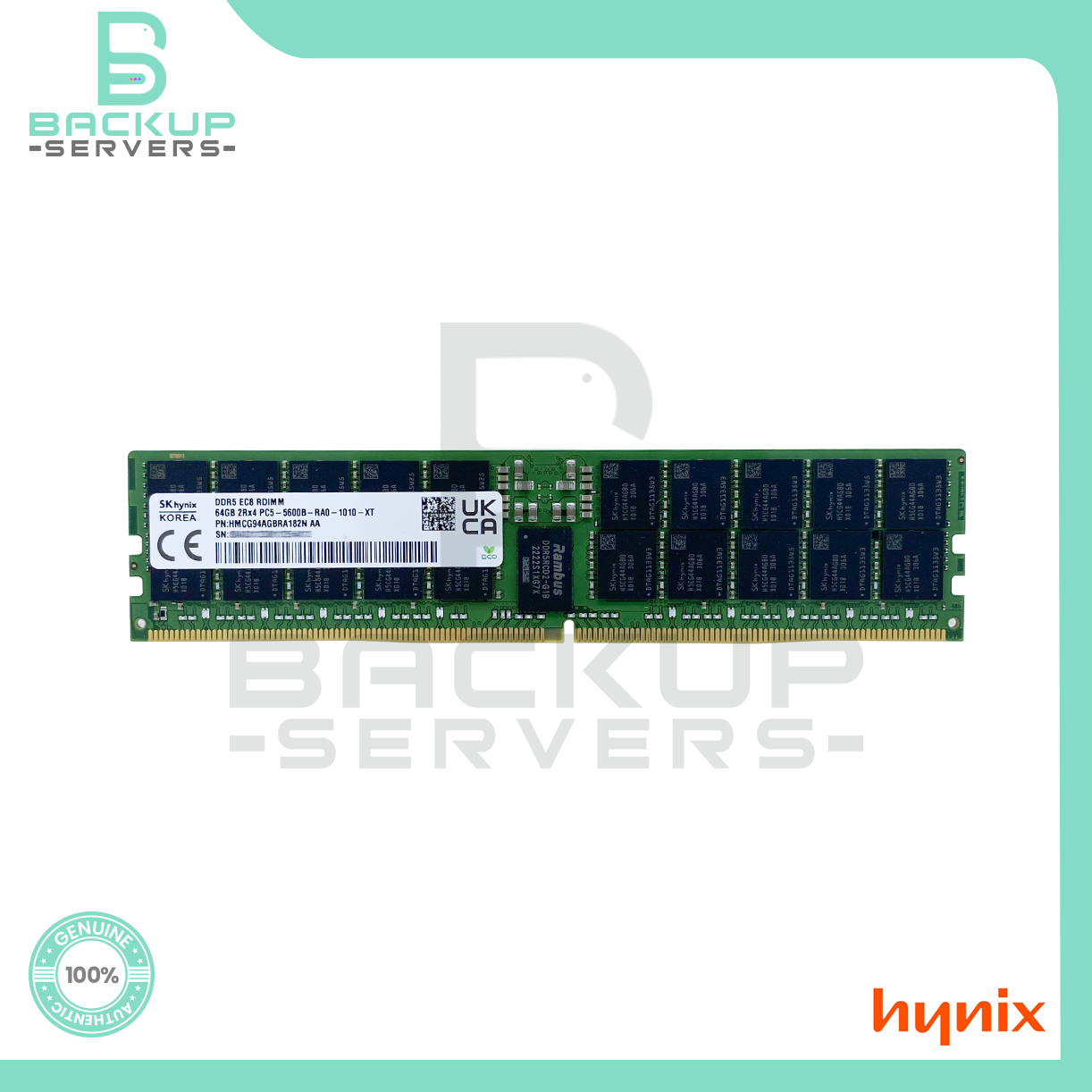 HMCG94AGBRA182N Hynix 64GB 5600MHz PC5-44800 288-Pin CL46 2Rx4 ECC