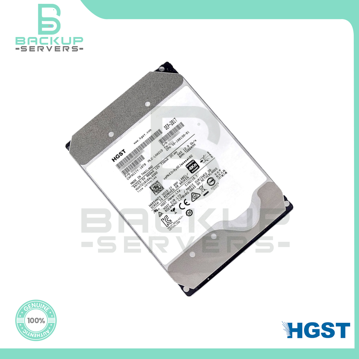 HUH721010AL4200 HGST Ultrastar He10 10TB 12Gbps 7.2K 3.5