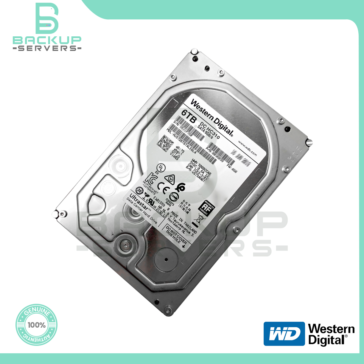 HUS726T6TALE6L4 Western Digital DC HC310 6TB 6Gbps 7.2K SATA 3.5