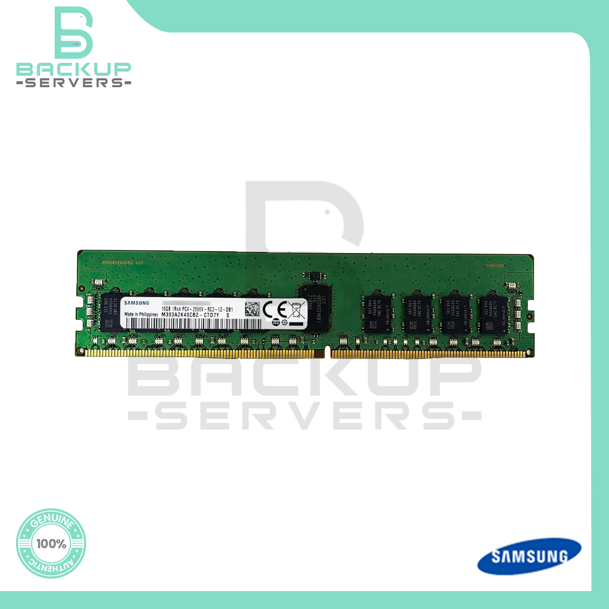 M393A2K40CB2-CTD Samsung 16GB 2666MHz PC4-21300 288-Pin CL19 4Rx4