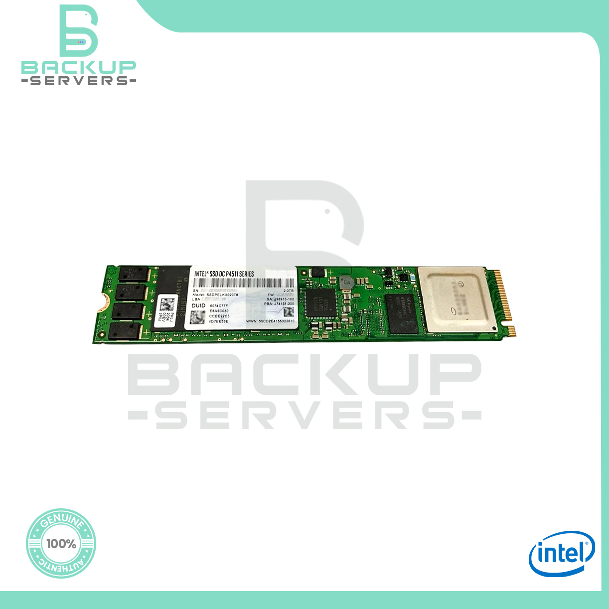 SSD Intel P4511 Series 2To - NVMe PCIe 3.1 X4 - M.2 22x - SSDPELKX020T8 - Neuf