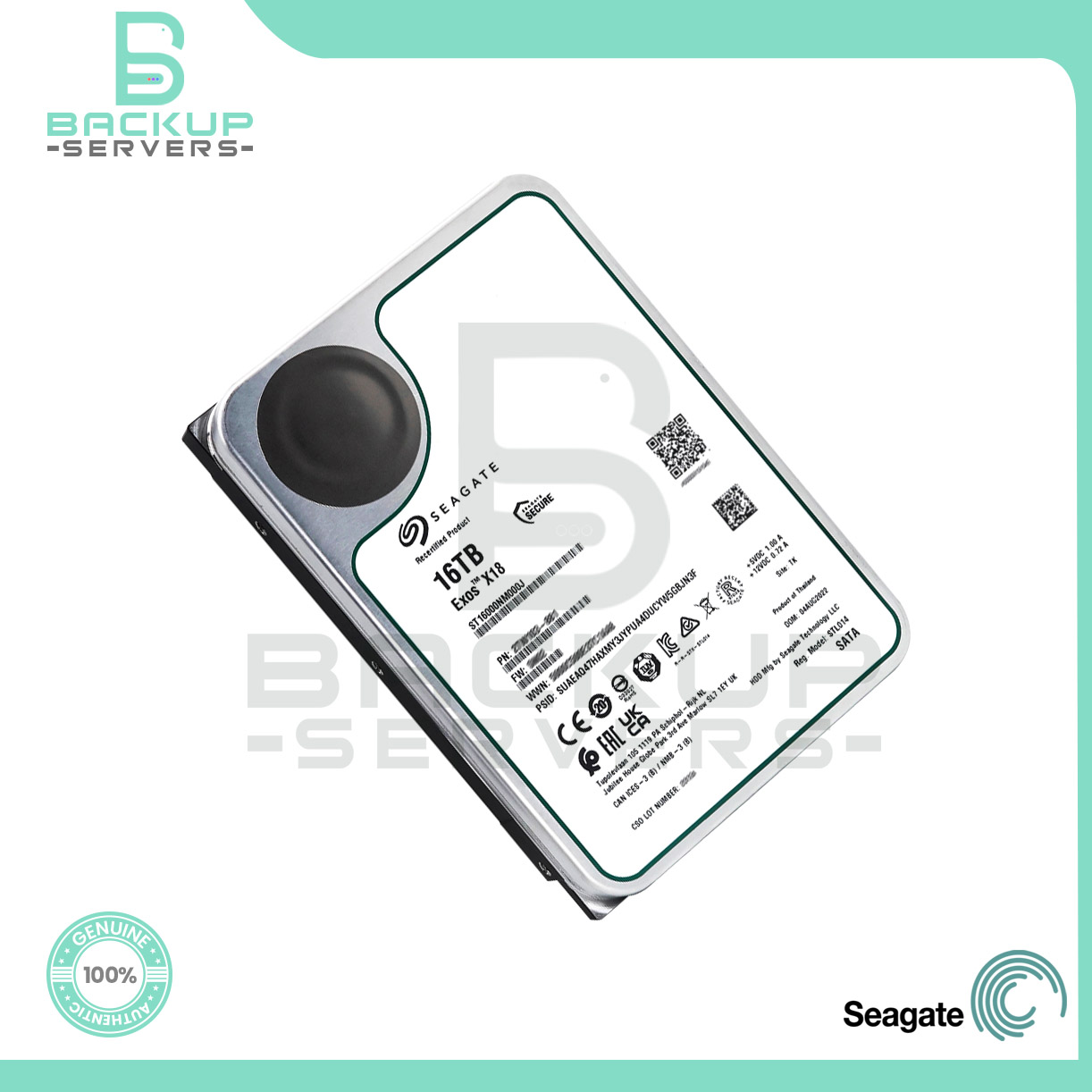 内蔵型ハードディスクドライブ Seagate Exos X18 16TB ST16000NM000J HDD ST16000NM000J Seagate Exos X18 16TB 6Gbps 7.2K 256MB 3.5