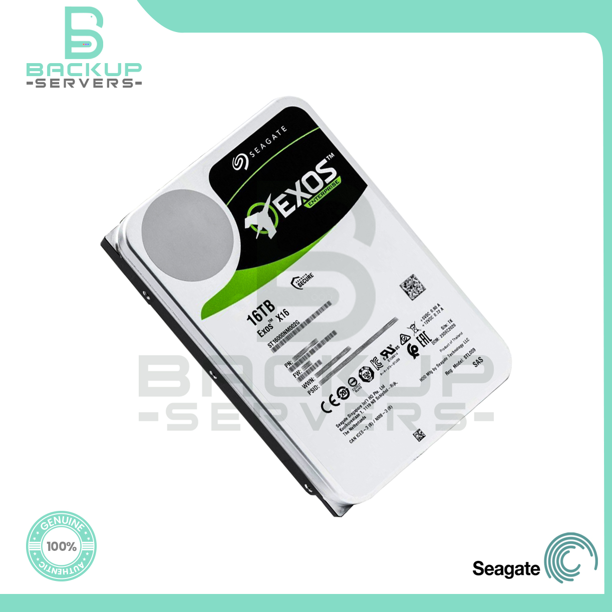 Seagate Exos X16 ST16000NM002G 16TB 12Gbps 7.2K SAS 3.5