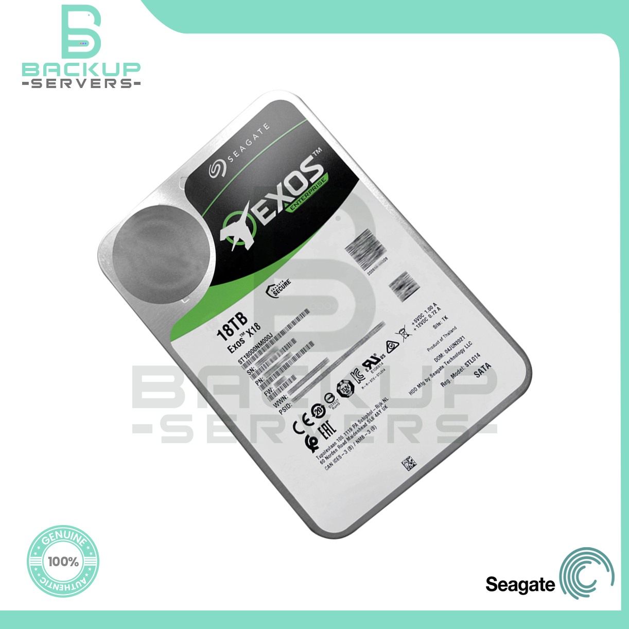 ST18000NM000J Seagate Exos X18 18TB 6Gbps 7.2K 3.5