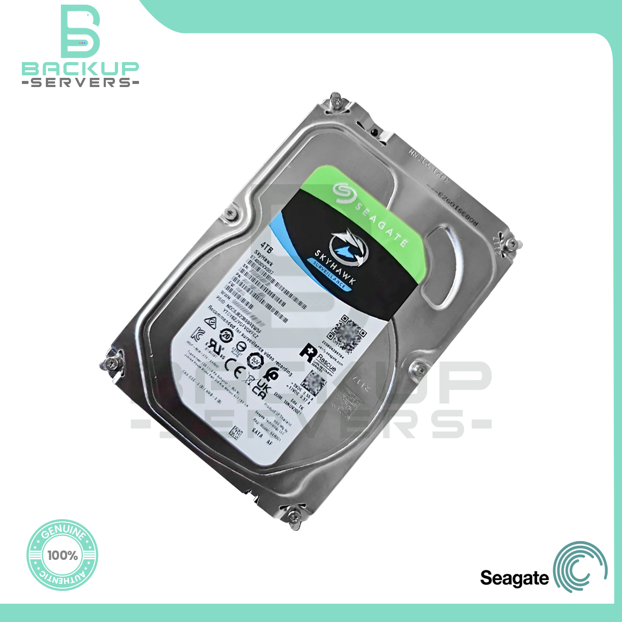 ST4000VX007 Seagate SkyHawk 4TB 6Gbps 5.9K RPM 64MB 3.5