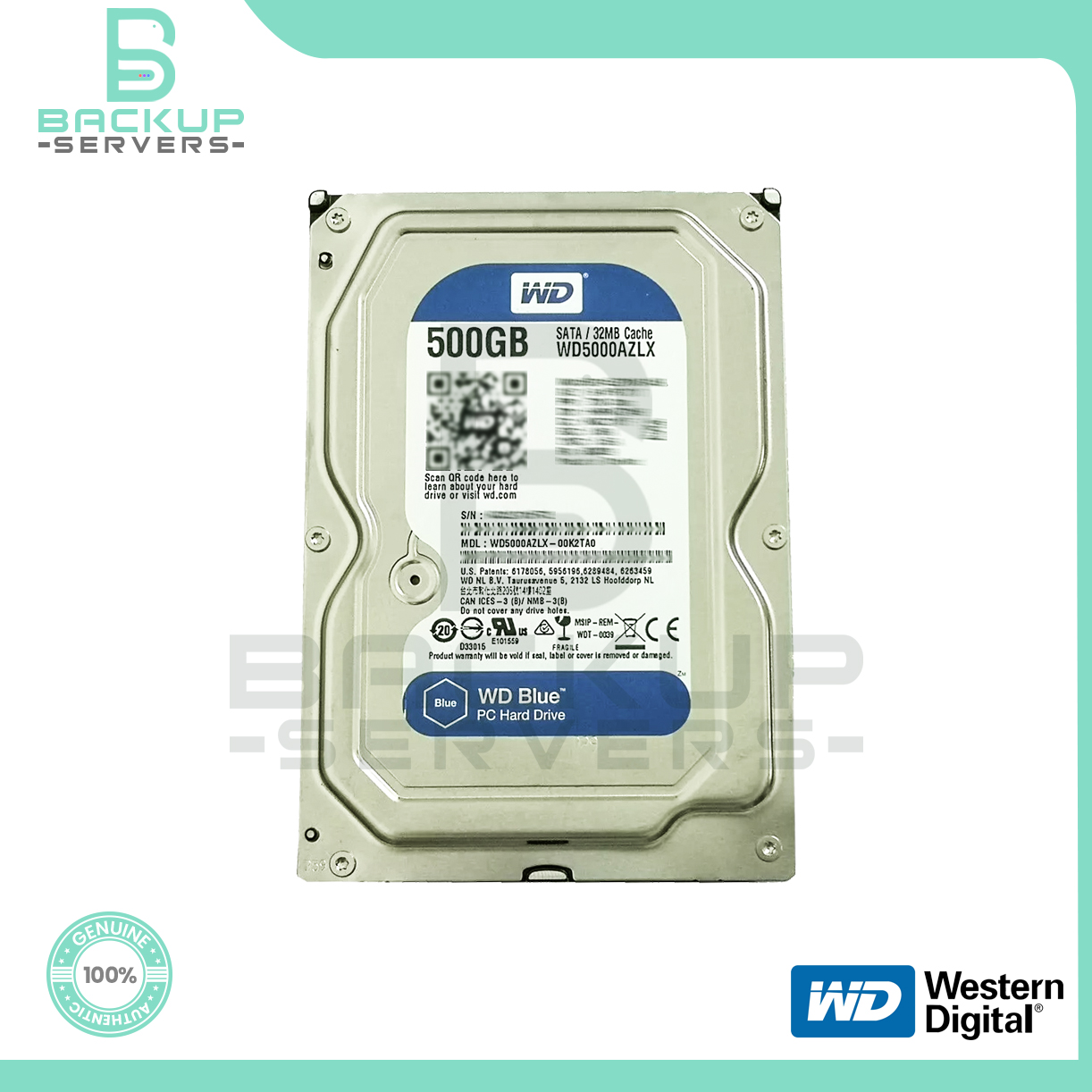 WD5000AZLX Western Digital Blue 500GB SATA 7200RPM 3.5