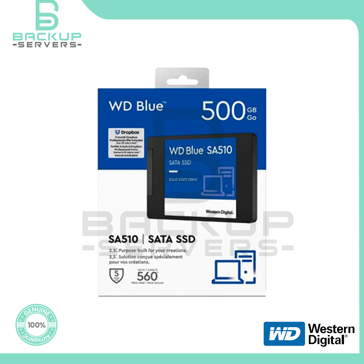 WDS500G3B0A Western Digital SA510 500GB 6Gbps SATA TLC 2.5 Solid