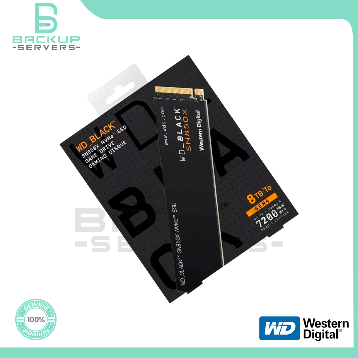 Western Digital SN850X 8TB PCI-e 4.0 NVMe M.2 2280 Solid State